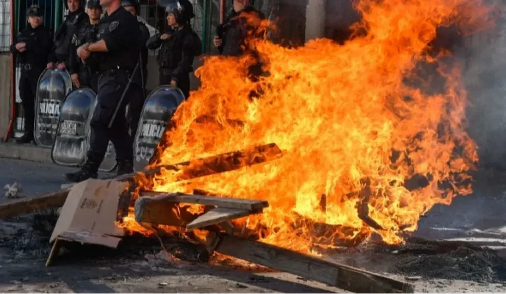Furia en las calles de Barracas
