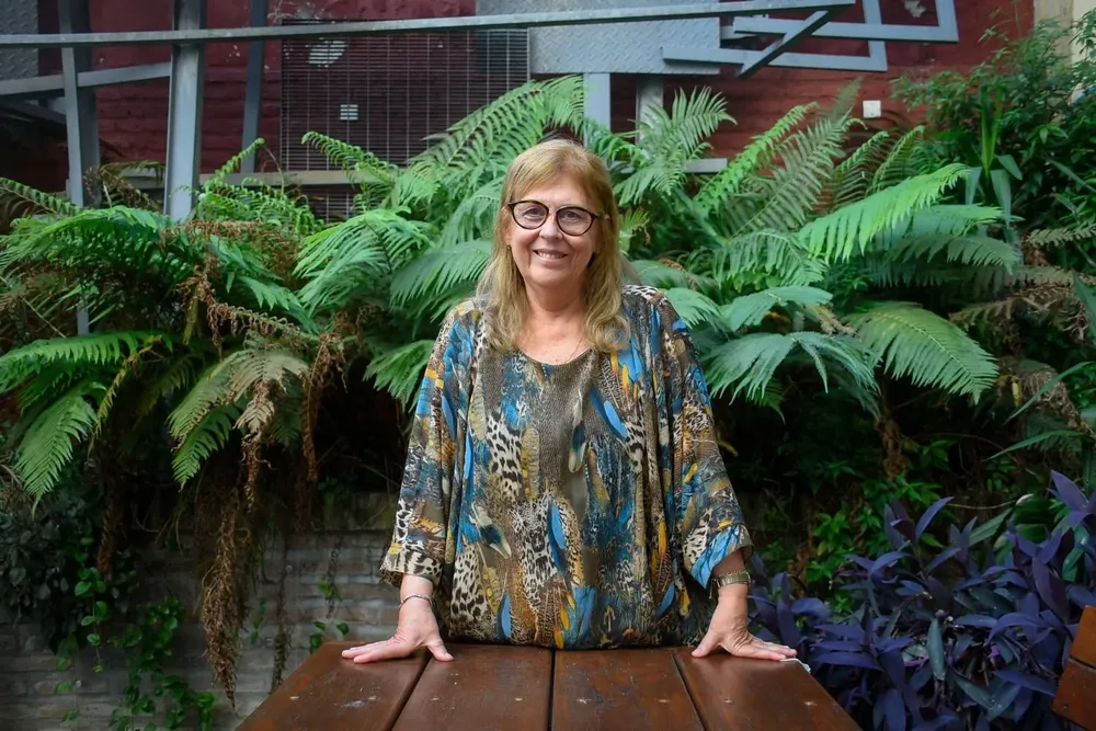 La antropóloga Mónica Sans en la Facultad de Humanidades.