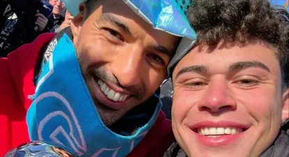 Suárez y Matturro se tomaron una foto juntos