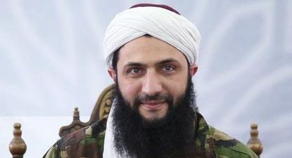 Abu Mohammed al Jawlani durante un mensaje grabado en 2016.