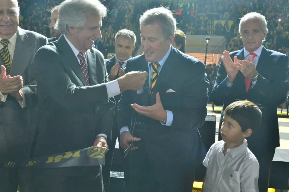 Tabaré Vázquez inauguró el Campeón del Siglo con Juan Pedro Damiani