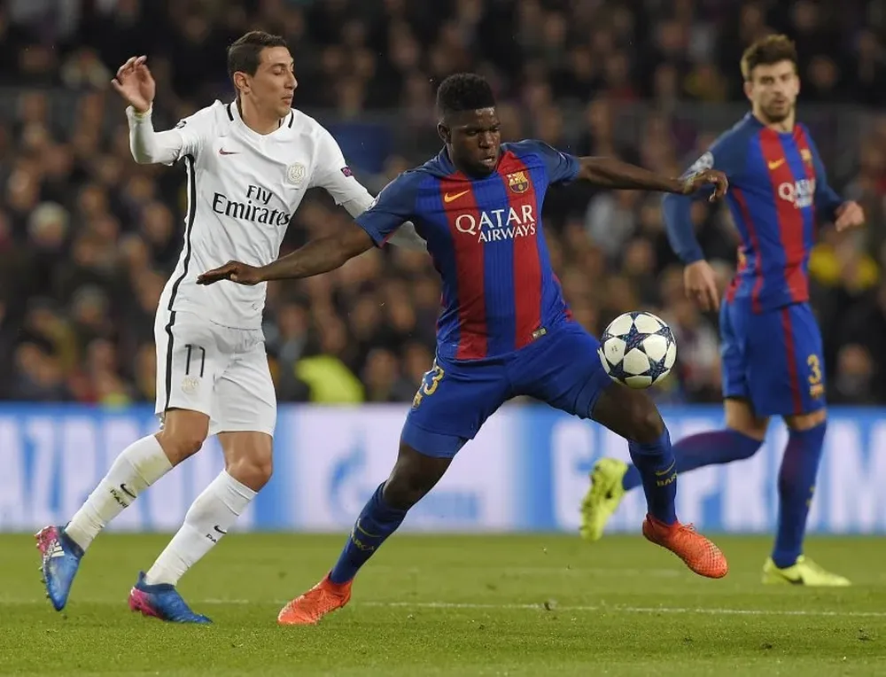 Ángel Di María y Samuel Umtiti