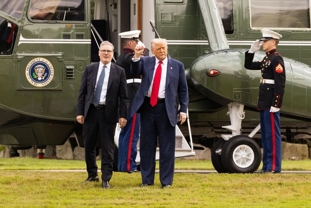 Donald Trump y Keir Starmer en Escocia. EFE