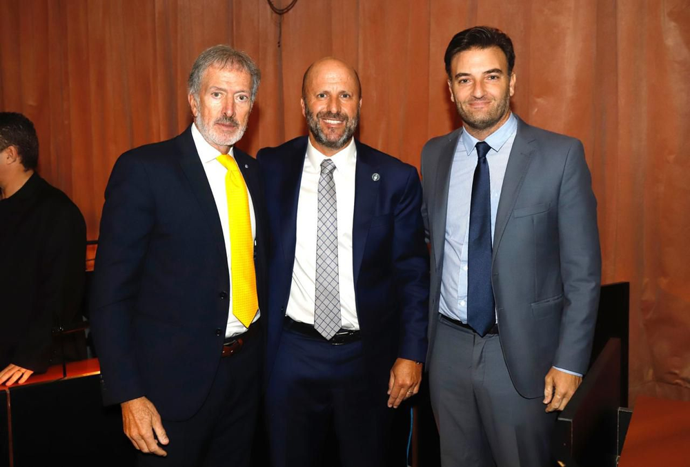 De izquierda a derecha: Jorge Knoblovits, Mariano Hernán Borinsky y Hernán Najenson.