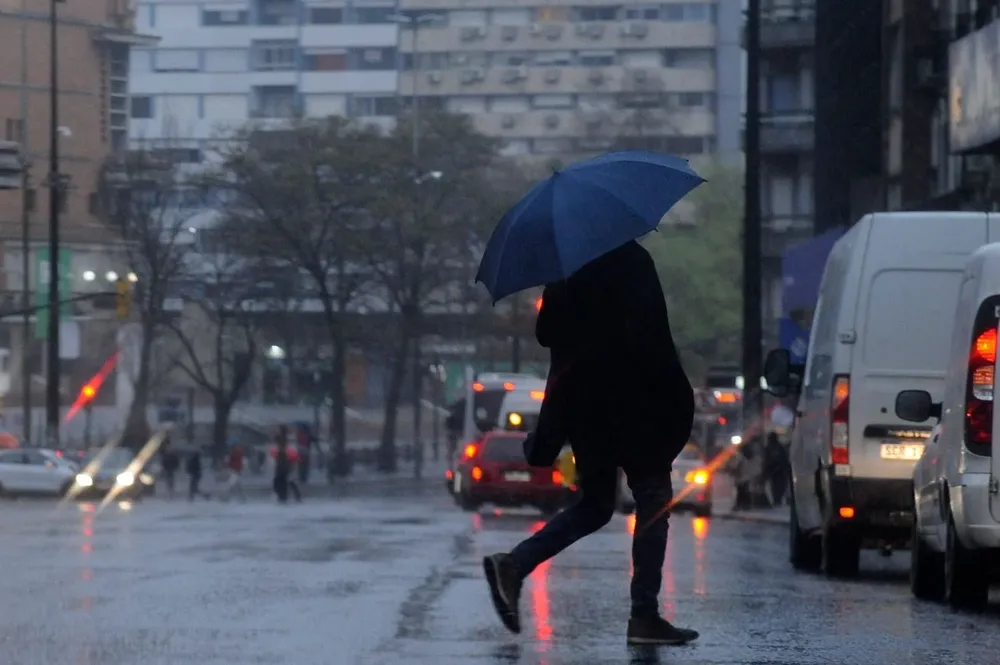 Día de lluvia en Montevideo