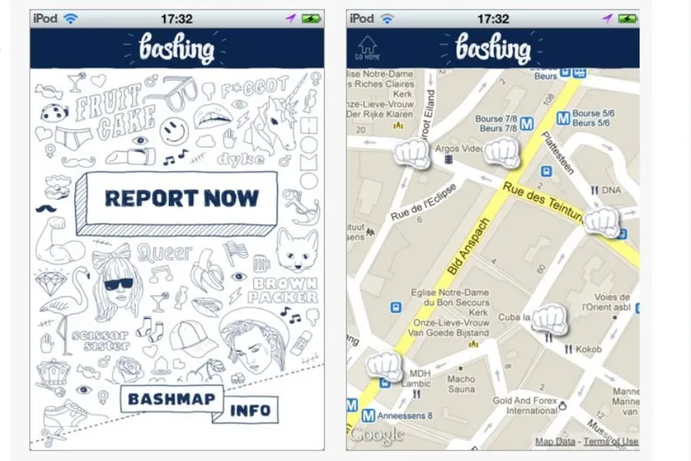 La interfaz de la aplicación