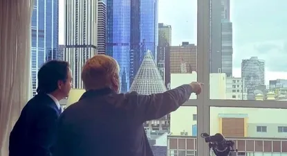 Ignacio Munyo con Martin Ferguson en Melbourne, Australia.