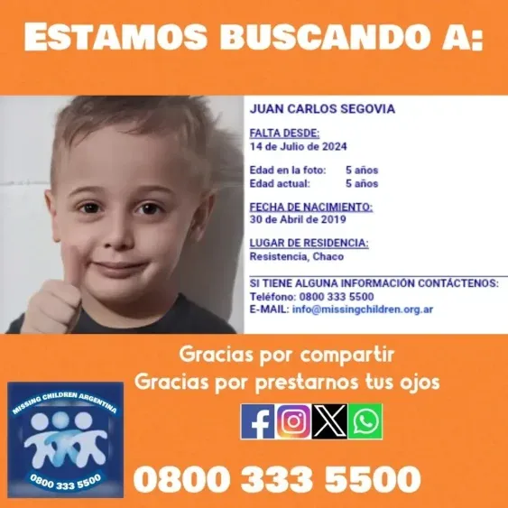 Juan Carlos Segovia Missing Children