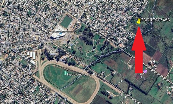 Barrientos remata terreno baldío cercano al shopping de Las Piedras