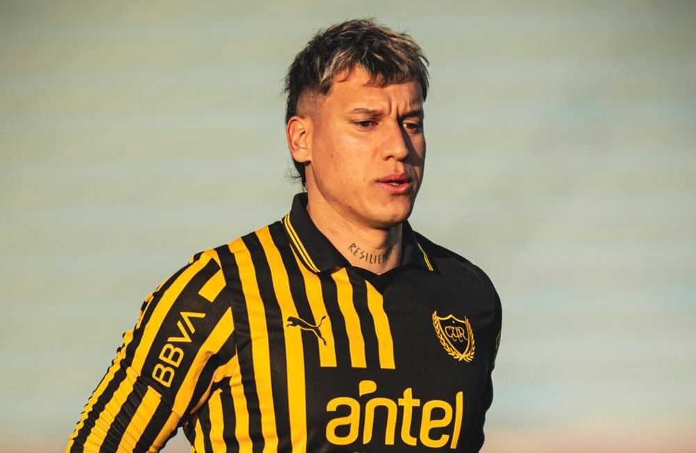 Washington Aguerre antes del partido entre Peñarol y Boston River