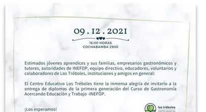 Invitación de Los Tréboles