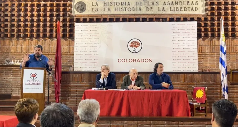 Convención Nacional del Partido Colorado este sábado 21 de octubre: captura de pantalla de la transmisión en Facebook