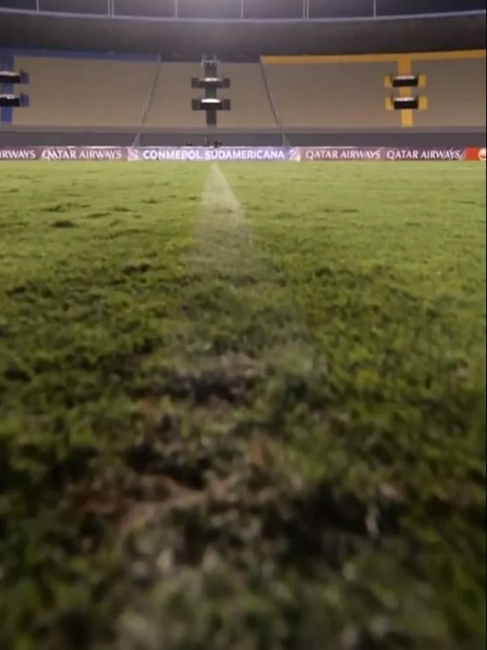 Nacional mostró cómo esta la cancha del Serra Dourada