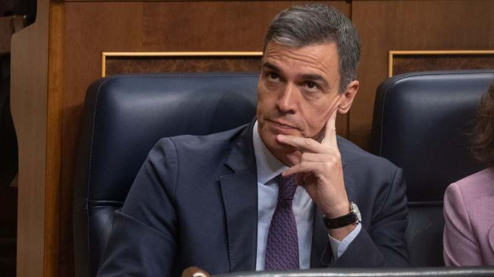 Pedro Sánchez, presidente del Gobierno español, en el Congreso.