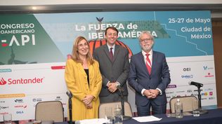 Nuria Vilanova, presidenta de CEAPI, en la apertura del encuentro anual en ciudad de México.