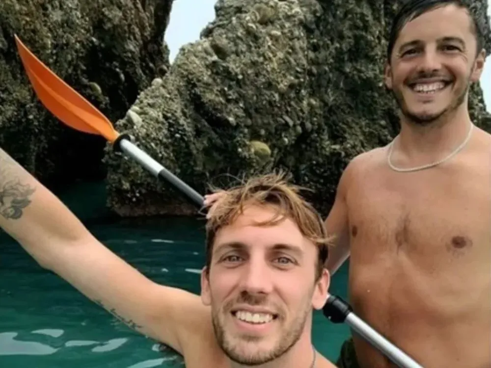 Los dos argentinos desaparecidos desde el 27 de agosto cuando entraron al mar