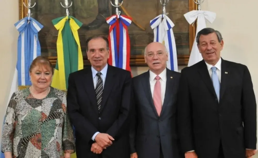 Algunos cancilleres Latinoaméricanos.