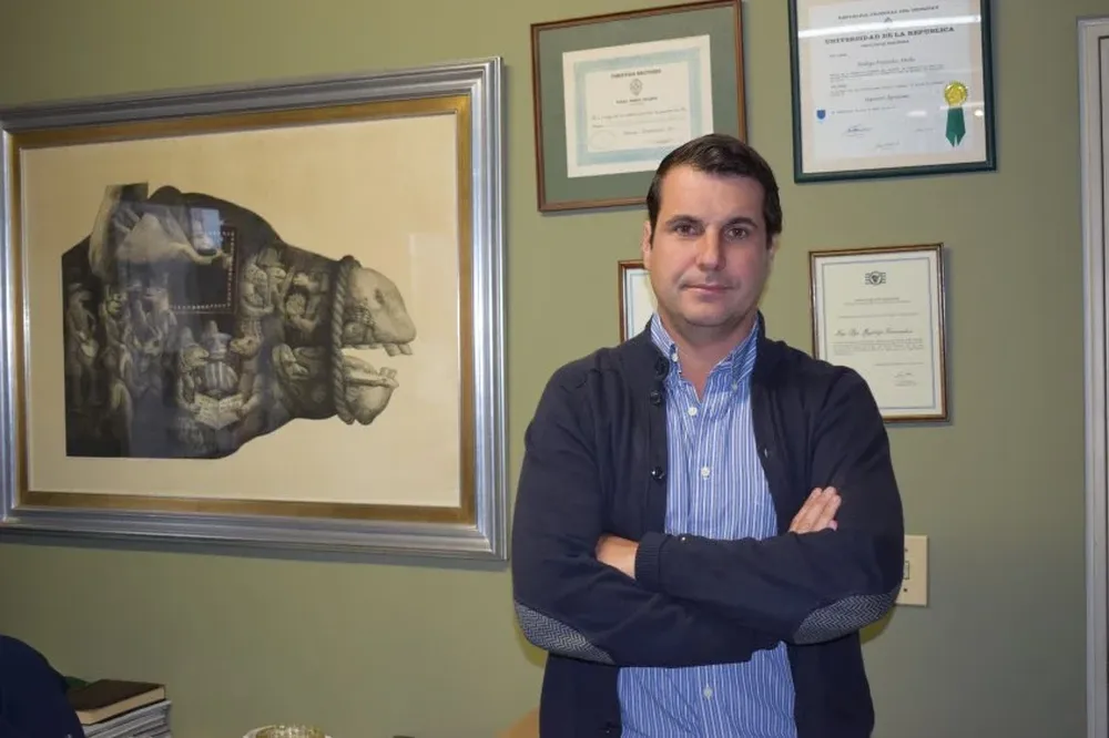 Rodrigo Fernández, gerente agropecuario del establecimiento Frigorífico Modelo.