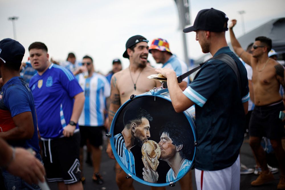 Hinchas de Argentina