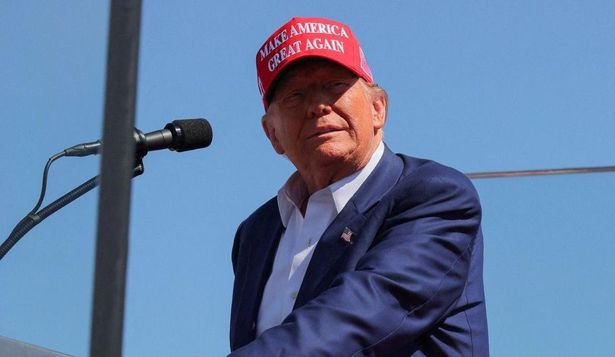 Trump en un evento de su campaña en Carolina del Norte el sábado.