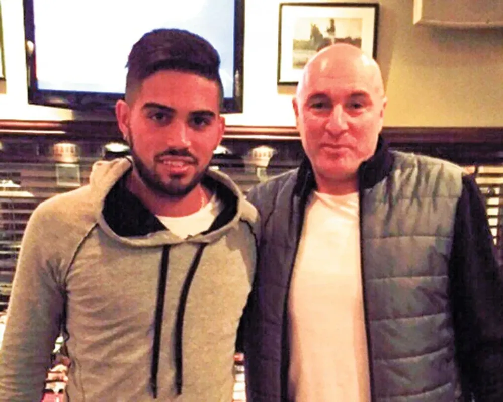 Albarracín junto a Gerardo Rabajda