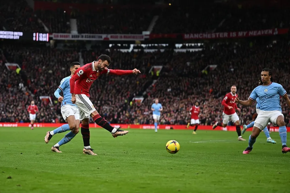 El polémico gol de Bruno Fernandes