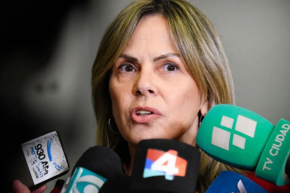 La fiscal Gabriela Fossati durante una conferencia de prensa. Archivo