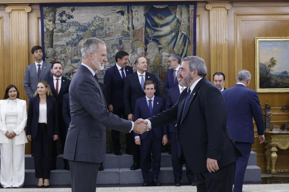 Mario Bergara con Felipe VI.&nbsp;
