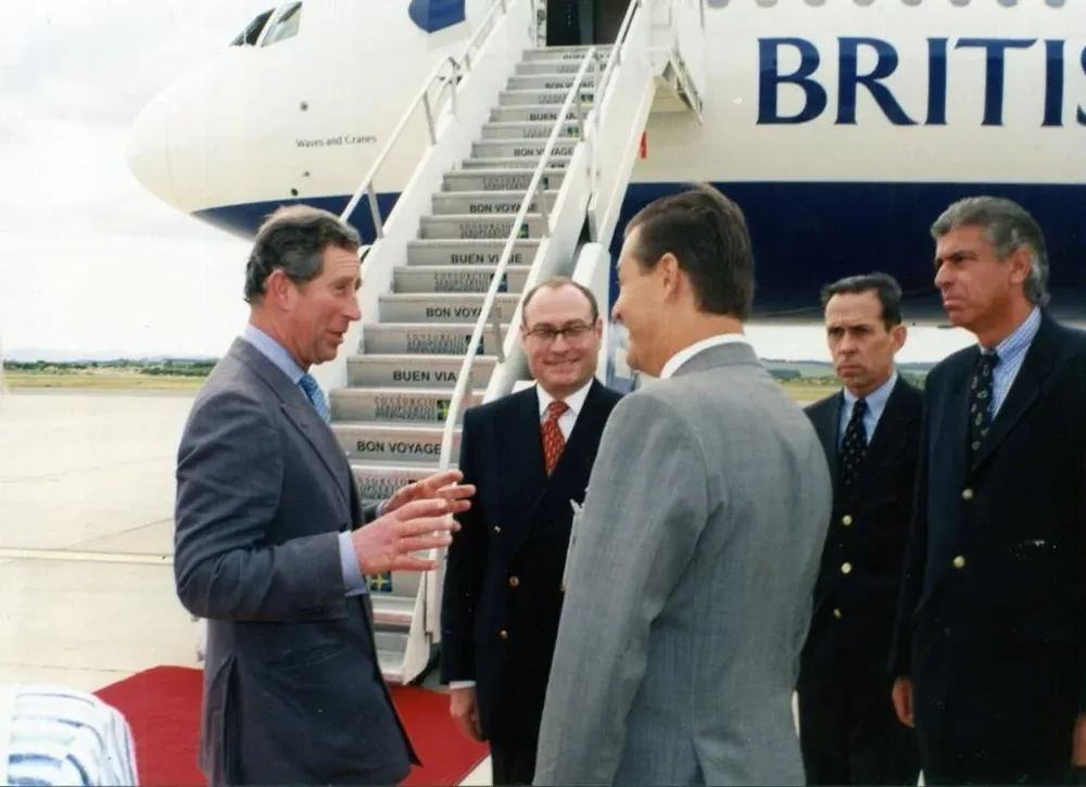 Charles III tras su llegada a Uruguay