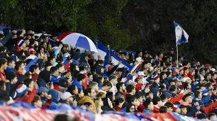 Hinchas de Nacional en el Franzini