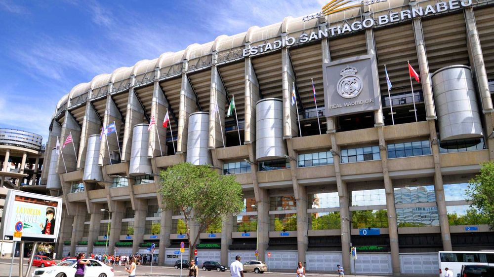 Zona del estadio Santiago Bernabéu.