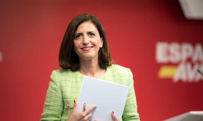 La portavoz del PSOE, Esther Peña.