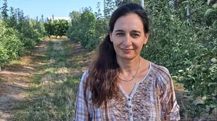 Grisel Moizo en su granja en Melilla.