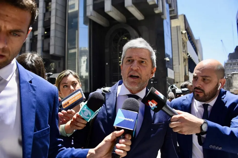 Alejandro Balbi a la salida del juzgado