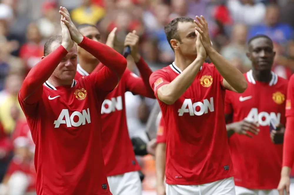 Los del Manchester United festejan su título