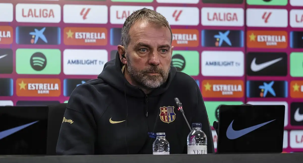 Hansi Flick, entrenador del Barcelona.