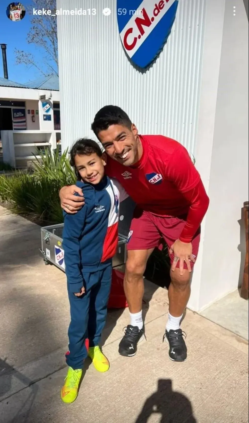 La hija de Almeida y su foto con Suárez