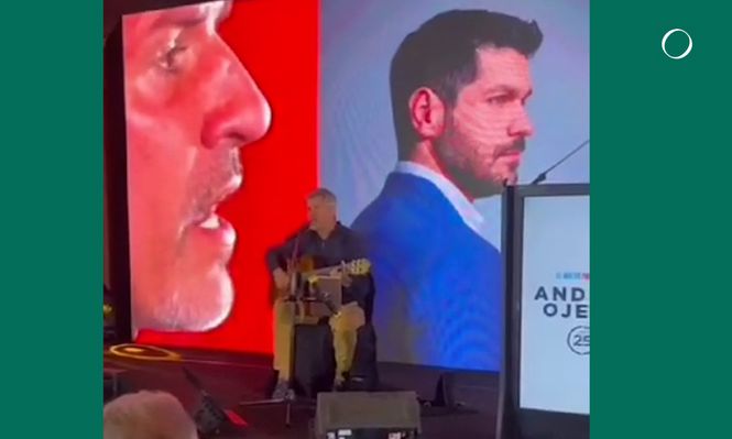 Patricio Giménez en la cena de recaudación de Ojeda