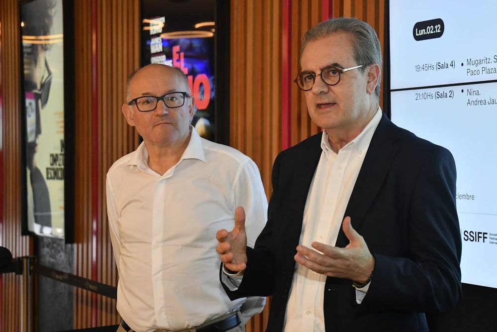 El director del Festival de San Sebastián,&nbsp;José Luis Rebordinos, y el director del Festival de Málaga, Juan Antonio Vigar