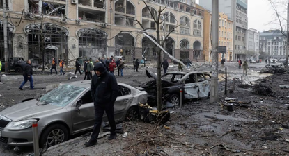 Cancillería condena el ataque ruso que dañó la embajada argentina en Kiev. Foto: Pablo Chiandoni