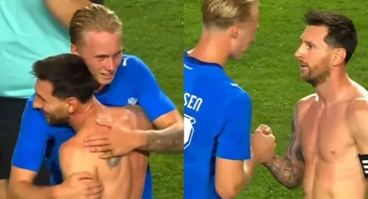 ¿te acordas de mi? la verdad que no: la increible situacion de messi con los islandeses gudjohnsen, padre e hijo