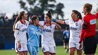 El festejo de Nacional tras el triunfo en la primera fecha