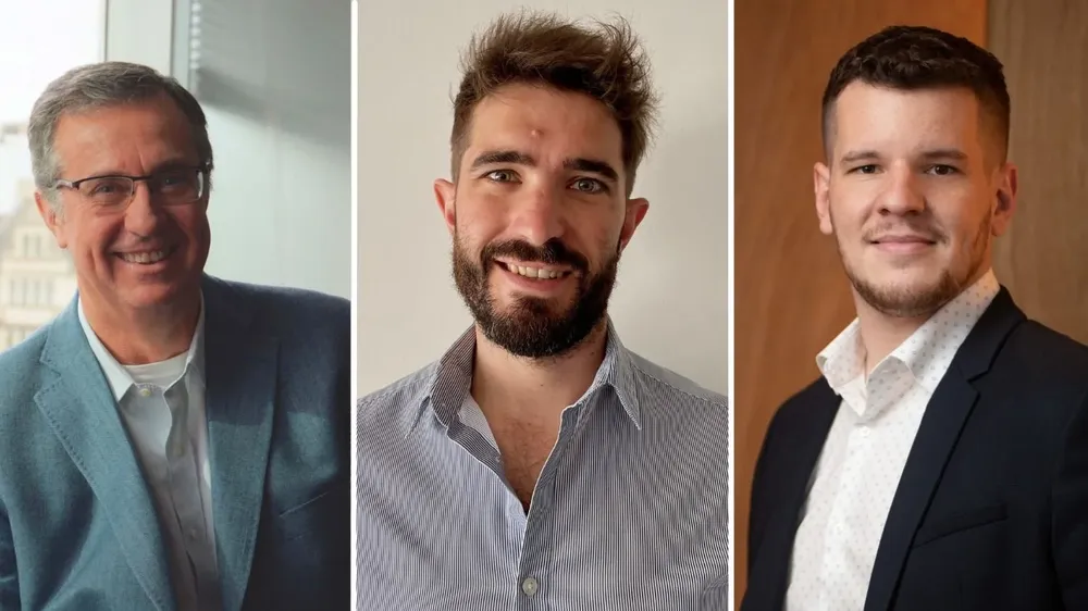 Alejandro Sajón, Nicolás Pandiani y Maximiliano Hinz