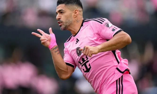 Luis Suárez celebró dos goles para Inter Miami