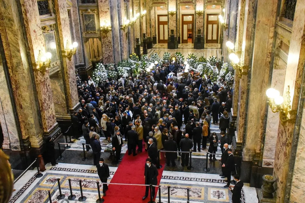 Velorio de Larrañaga en el Salón de los Pasos Perdidos