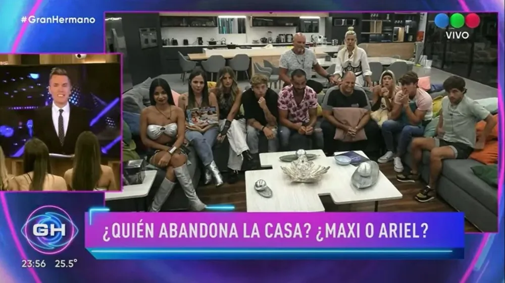 El momento en el que Santiago del Moro anuncia el nuevo eliminado de la casa de Gran Hermano