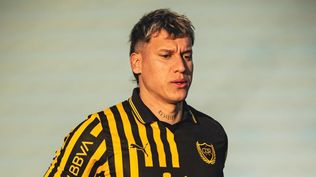 Washington Aguerre antes del partido entre Peñarol y Boston River