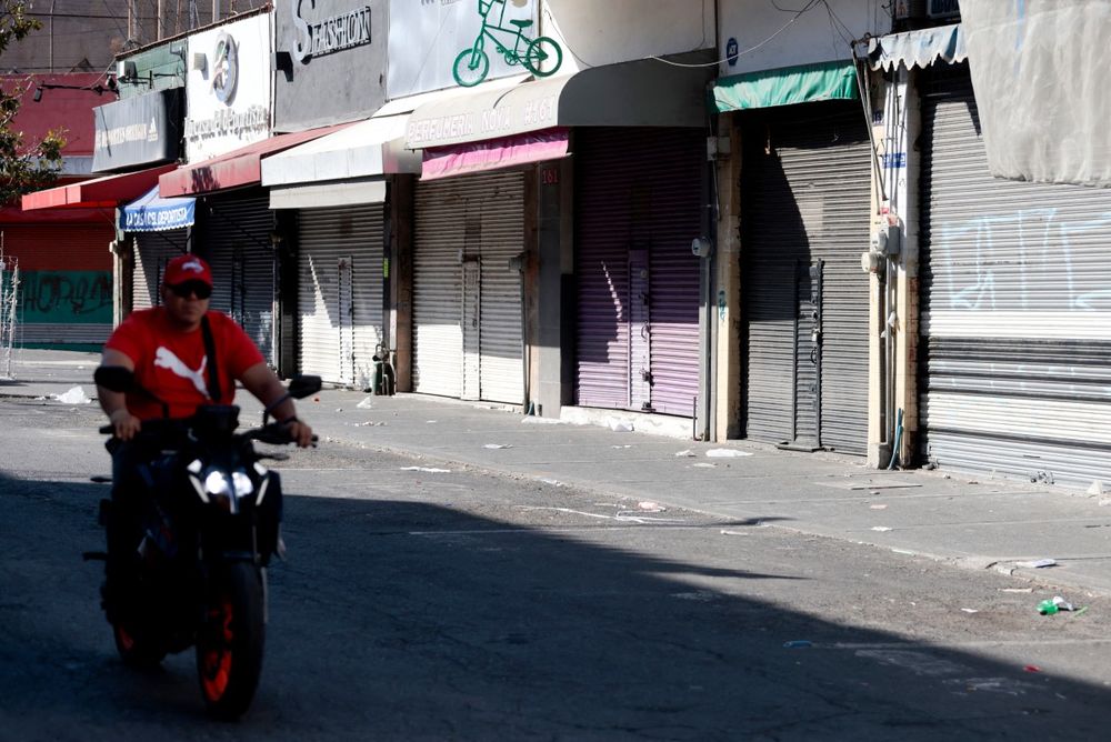 Calles vacías en Guadalajara este lunes 23 de febrero