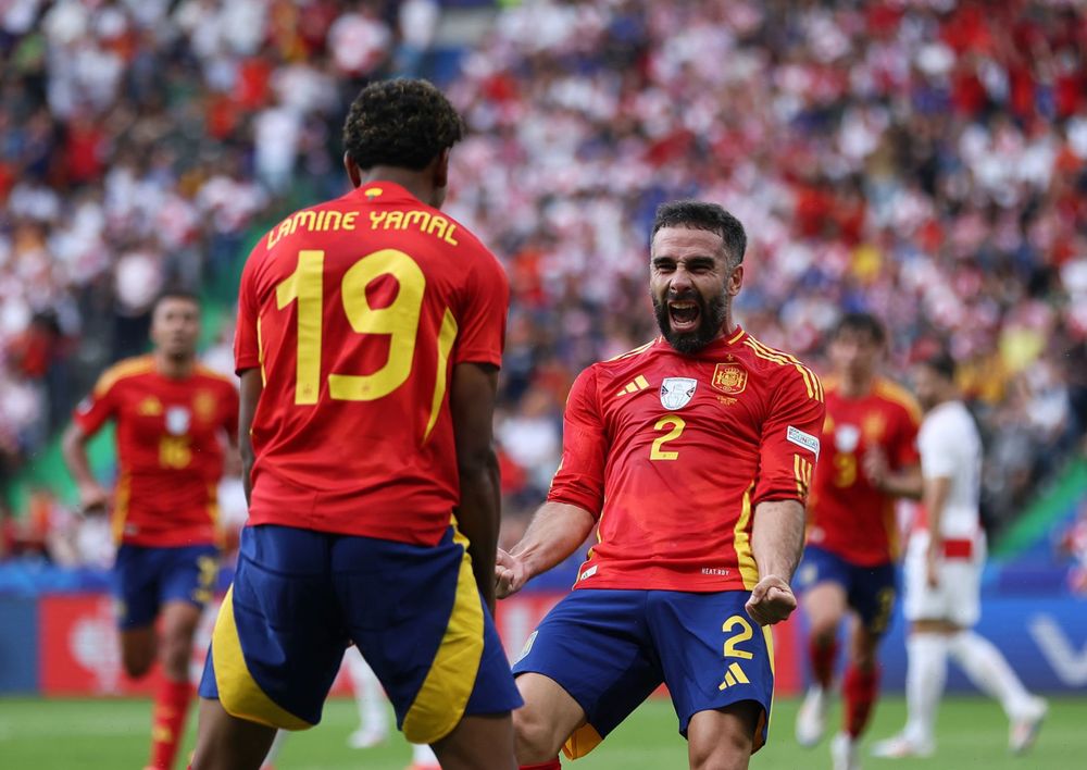 La selección española en el lado oscuro.