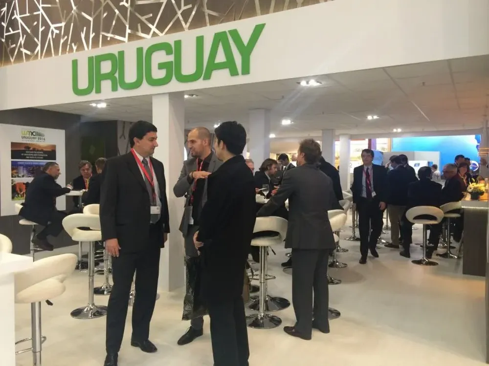 El stand de Uruguay en la Feria de Anuga.